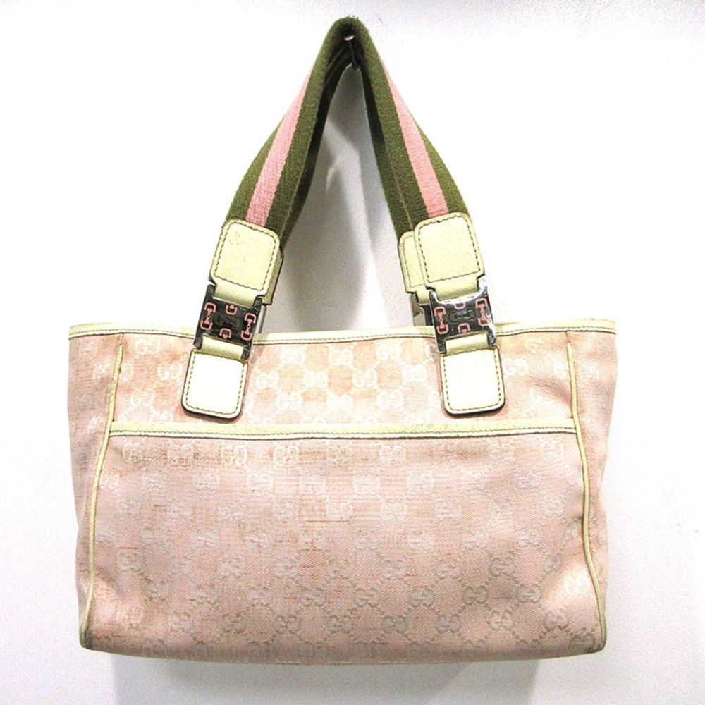 Gucci GG Canvas Sherry Tote Bag Pink